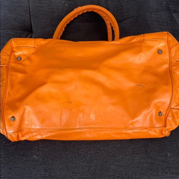 Balenciaga sunday orange leather tote - Picture 2 of 6